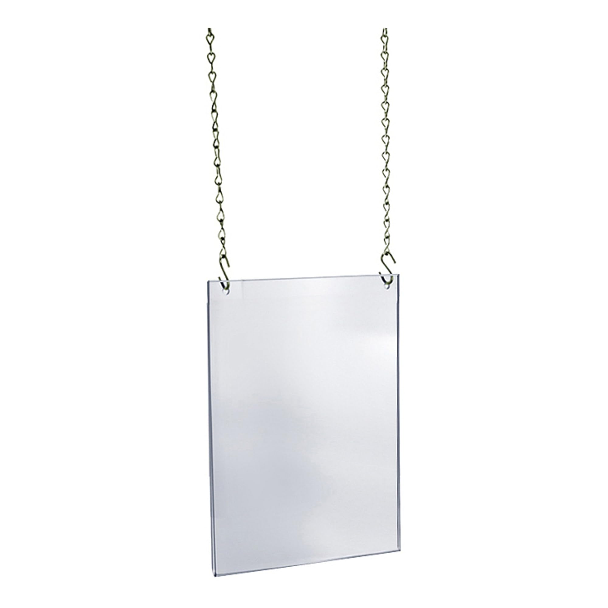 Azar Displays Hanging Poster Frames, Clear Acrylic, Ceiling-Mount