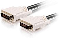 C2G Legrand DVI-D to DVI-D Video Cable, Male to Male Dual Link Digital Video Cable, Black Computer Cable, 2 Meter (6.6 Foot) Monitor Cable, 1 Count, C2G 26911 2 Meters/6.56 Feet