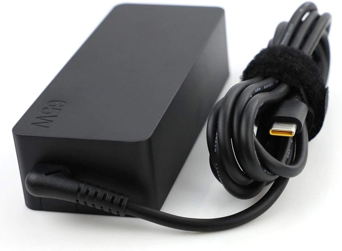 Lenovo USB Type-C 65W AC Adapter, 5.9ft, Black, GX20P92530