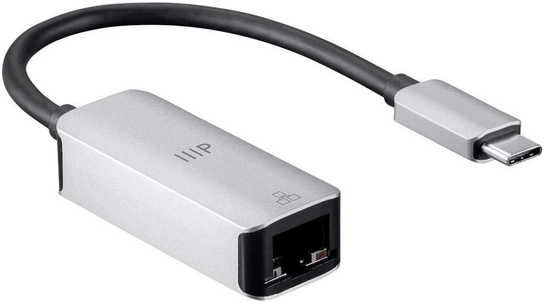Monoprice USB-C Gigabit Adapter - Speeds up to 1000Mbps, Aluminum Body, Compact, Plug-n-Play