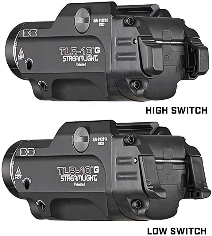 Streamlight 69473 TLR-10 G Flex 1000-Lumen Rail-Mounted Tactical Weapon Light with Integrated Green Aiming Laser