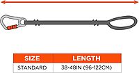 Ergodyne Squids 3104F(x) Tool Tethering Lanyard with Cinch Loop End, 10lbs