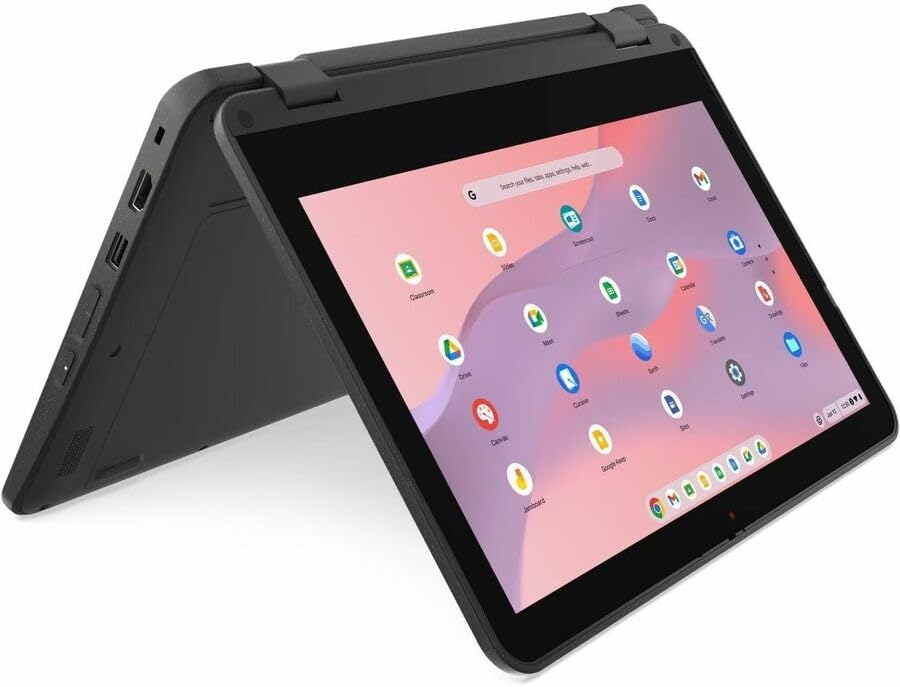 Lenovo 500e Chromebook Gen 4s 83L40001US 11.6" Touchscreen Convertible 2 in 1 Chromebook - HD - Intel N-Series N100-8 GB