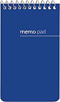 Office Depot® Brand Wirebound Top-Opening Memo Books, 3" x 5", 1 Hole-Punched, College Ruled, 60 Sheets