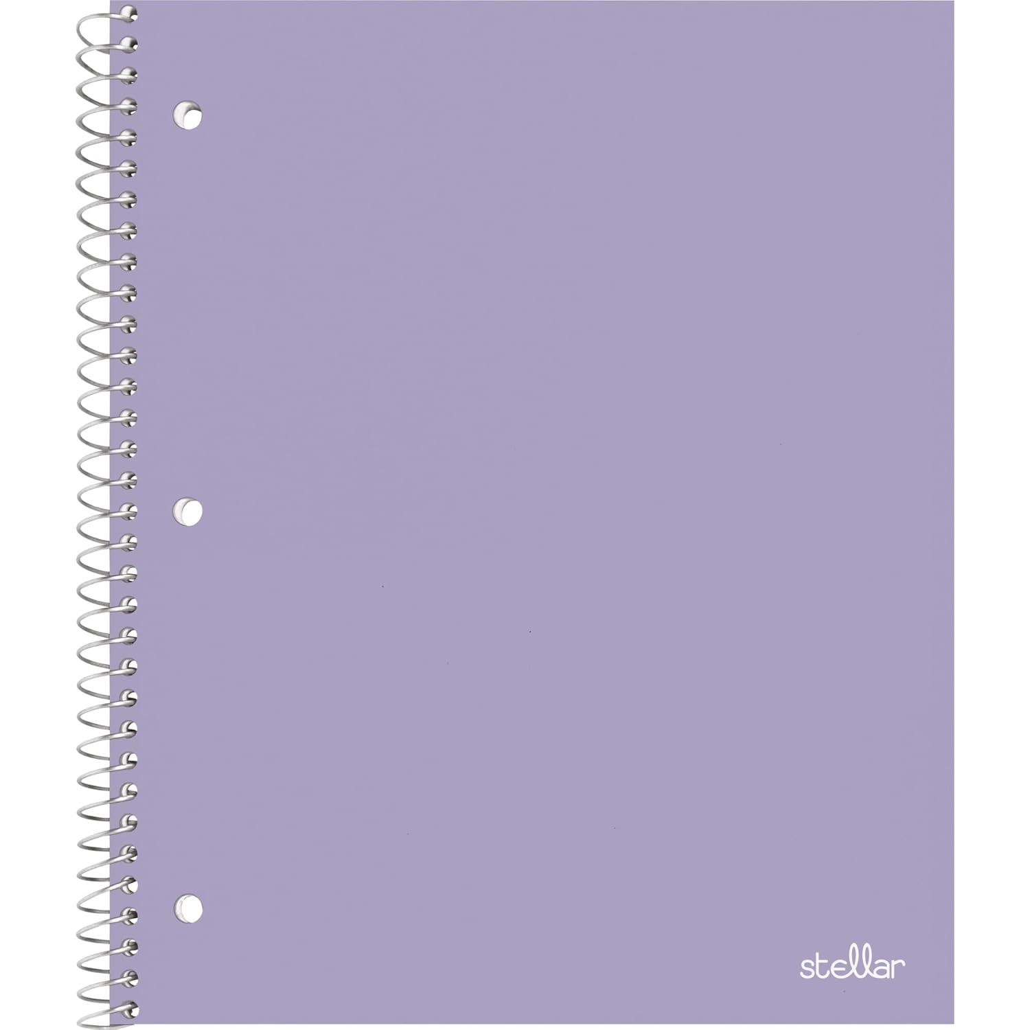 Office Depot® Brand Stellar Poly Notebook, 8-1/2" x 11", 1 Subject, College Ruled, 100 Sheets, Lavender