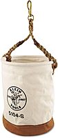 Klein Tools, 5104S, 12" Bucket, Leather-Bottom, Natural Canvas