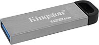 Kingston DataTraveler Kyson 128GB High Performance USB 3.2 Metal Flash Drive | Speeds up to 200MB/s | DTKN/128GB