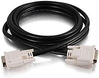 C2G Legrand DVI-D to DVI-D Video Cable, Male to Male Dual Link Digital Video Cable, Black Computer Cable, 2 Meter (6.6 Foot) Monitor Cable, 1 Count, C2G 26911 2 Meters/6.56 Feet