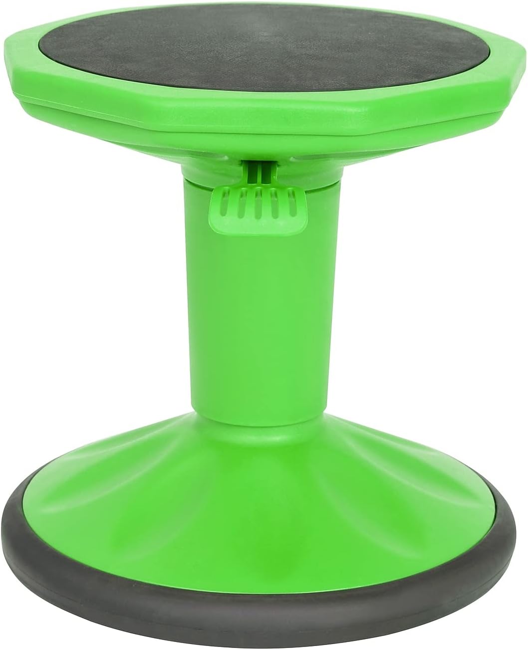 FLASH FURNITURE Carter Adjustable Height Active Learning Stool, Backless Wobble Stool with 360-Degree Swivel, 14-18 in H
