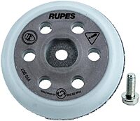RUPES Random Orbital Backing Plate, Ø 75mm/3" Hook and Loop, M6 Bolt Included