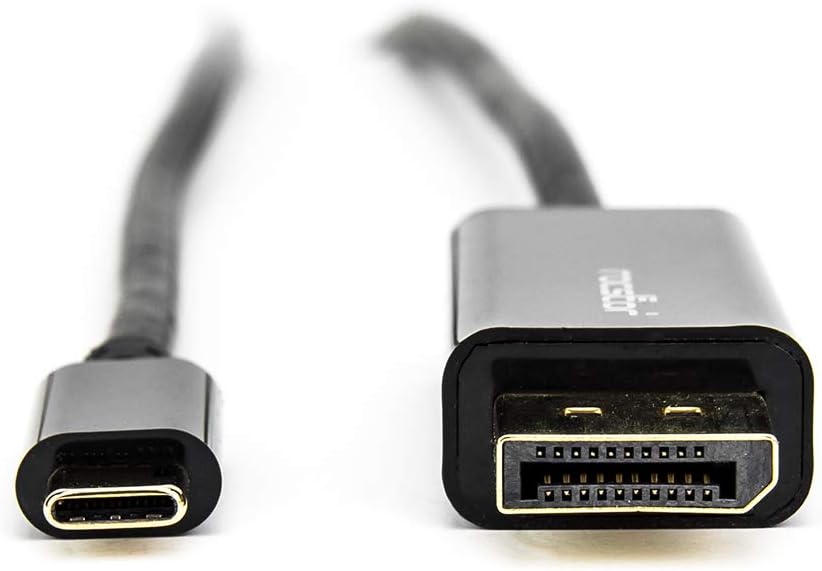 Rocstor Y10C167-B1 Premium 6ft USB-C to DisplayPort Cable M/M- USB Type-C to DisplayPort Converter Cable