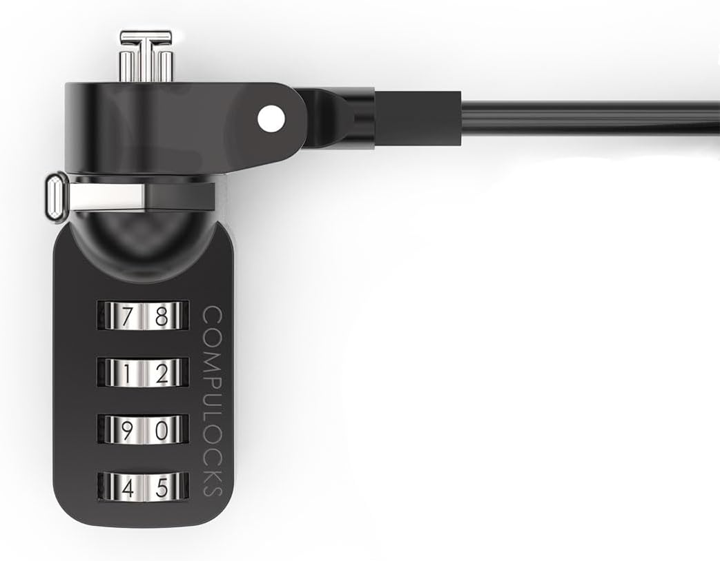 Compulocks T-bar Security Combination Cable Lock Black