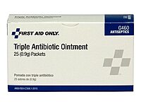 First Aid Only G460 Triple Antibiotic Ointment Packets, 25 Count