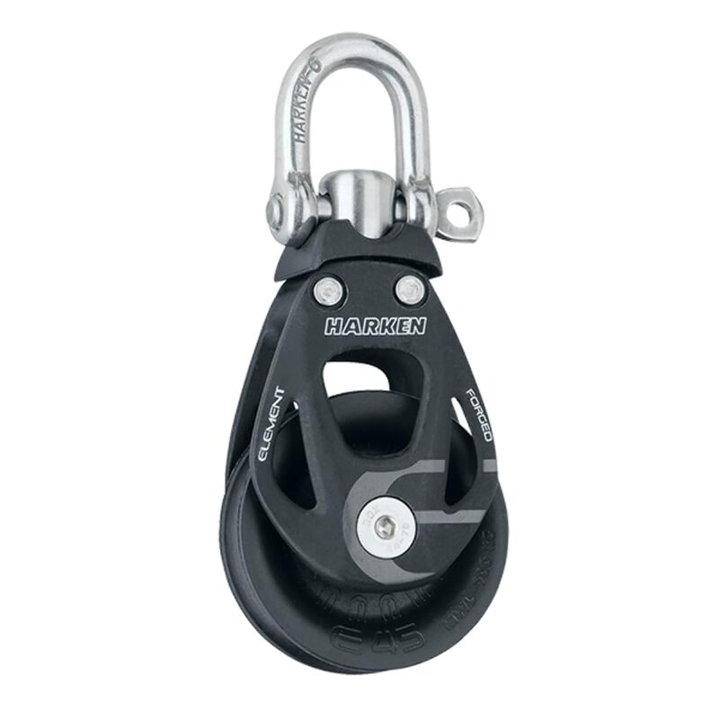 HARKEN Premium Sailing 45mm Element Single Swivel Boat Block, Part 6230 45 mm Single Swivel Block w/Becket