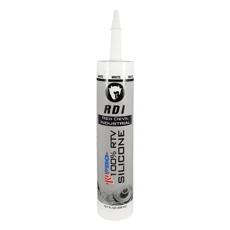 RED DEVIL PRO Industrial Grade RTV 100% Silicone Sealant, 10.1 oz Tube