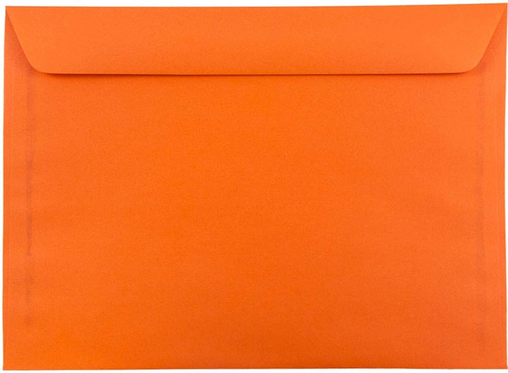 JAM Paper 9 x 12 Booklet Envelopes with Gummed Seal