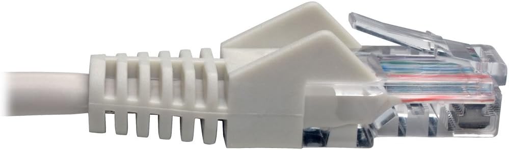 Tripp Lite Cat5e 350 MHz Snagless Molded (UTP) Ethernet Cable (RJ45 M/M) PoE White 5 ft. (1.52 m) - Category 5e - N001005WH