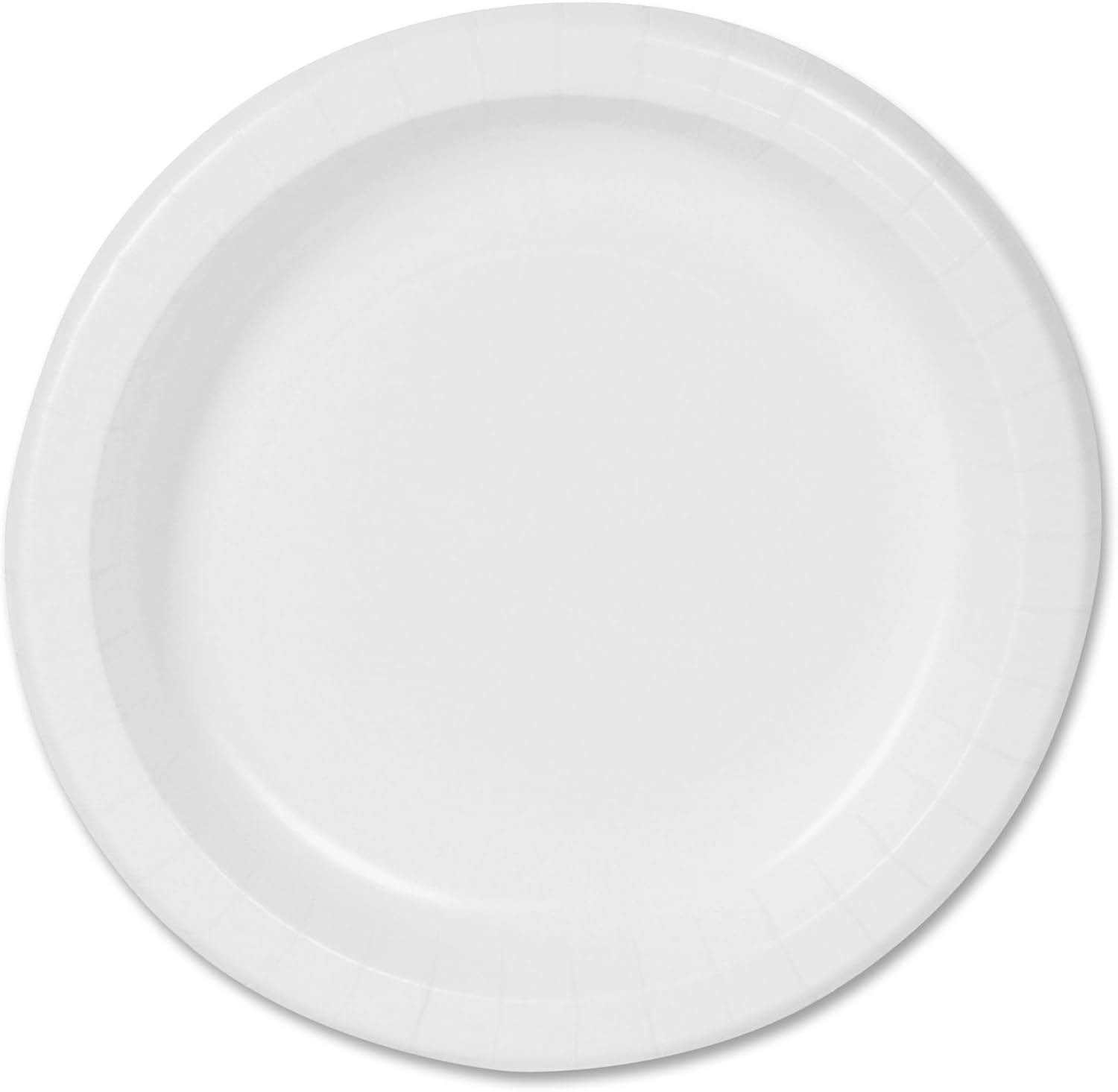 DIXIE BASIC 8 1/2IN LIGHT-WEIGHT PAPER PLATES BY GP PRO, WHITE, 500 PLATES PER CASE