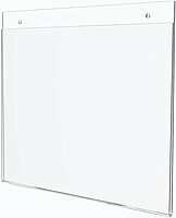 Office Depot Brand Wall Sign Holder, Horizontal, 8-1/2inH x 11inW, Clear