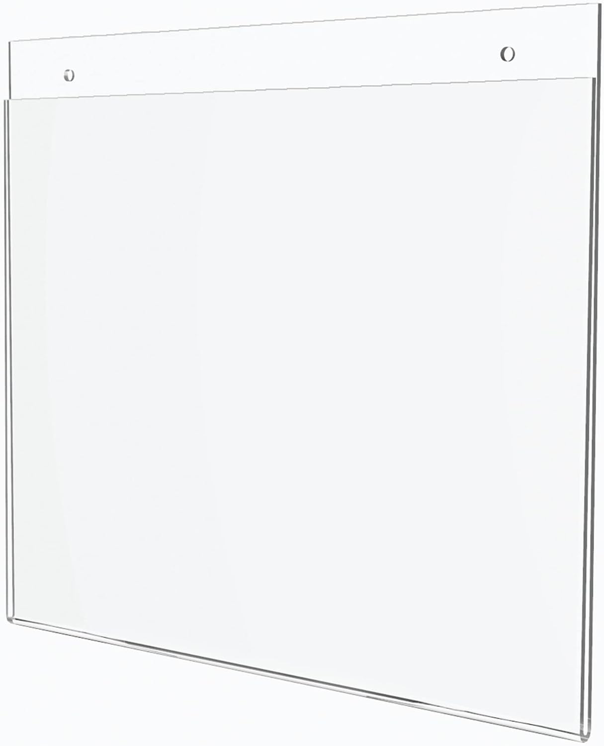 Office Depot Brand Wall Sign Holder, Horizontal, 8-1/2inH x 11inW, Clear
