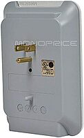 Monoprice Power & Surge - 6 Outlet Surge Protector Slim Wall Tap - White | UL Rated