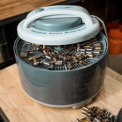 FRANKFORD ARSENAL Platinum Series Brass Dryer with Top Mounted Fan, 2000 Piece Capacity, 5 Tray