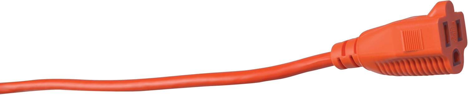 Heavy Duty Outdoor vinyl Power Extension Cord SJTW, Orange, 16/3, 100 FT. 100-Feet