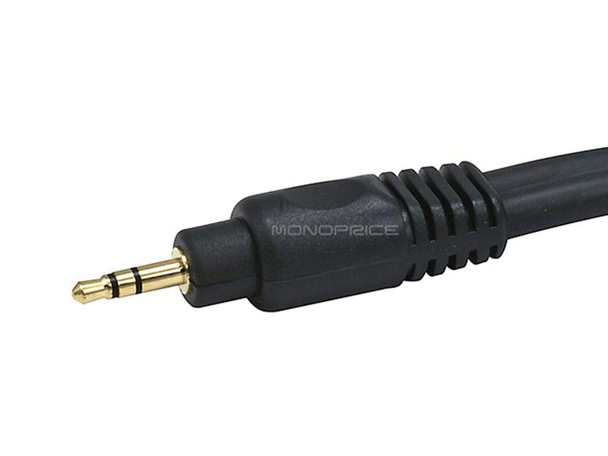 MONOPRICE 3.5mm Stereo Extension Cable - Male to Female, 22AWG Coaxial, Gold-Plated