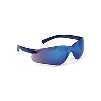 MCR SAFETY BearKat BK1 Safety Glasses - Blue Mirror, Scratch-Resistant