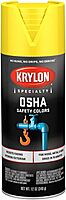 Krylon Specialty OSHA Caution Color Spray Paint, 12 oz, Yellow