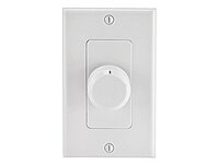 Monoprice Rotary Wall-Plate Speaker Volume Controller, Single-Gang, White