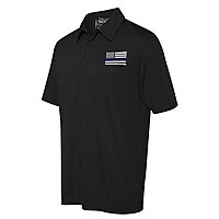 THIN LINE TACTICAL Embroidered Thin Blue Line American Flag Polo