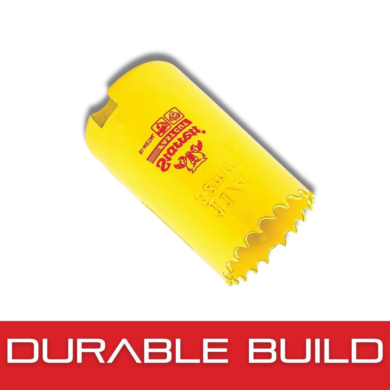 L.S. STARRETT Bi-Metal Fast Cut Straight Pitch Hole Saw with Abrasion Resistant HSS Teeth