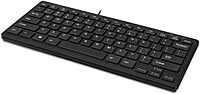 Adesso AKB-111UB SlimTouch Mini Keyboard, USB/PS2, Black