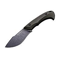 BucknBear Custom Handmade D2 Tool Steel Fixed Blade Hunting Knife with kydex Sheath and tek-lok Belt Clip (G10 Handle) Black