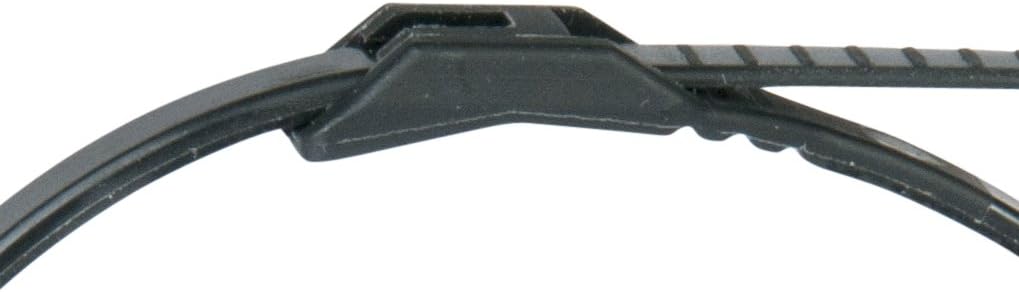 Ancor 199325 Cable Tie, Low Profile, 8", Black, 100pc