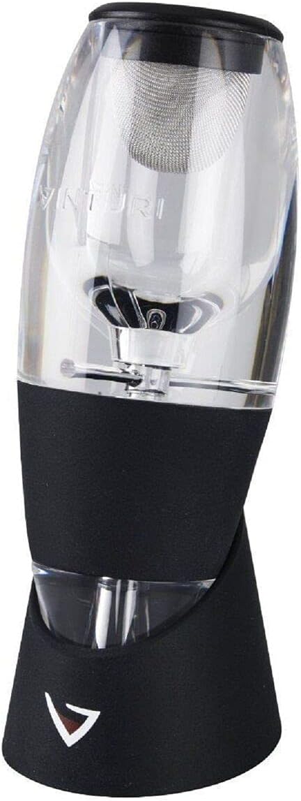 Vinturi Wine Aerator Deluxe Essential Red Wine Pourer and Decanter Tower Stand Set Easily and Conveniently Aerates Wine by