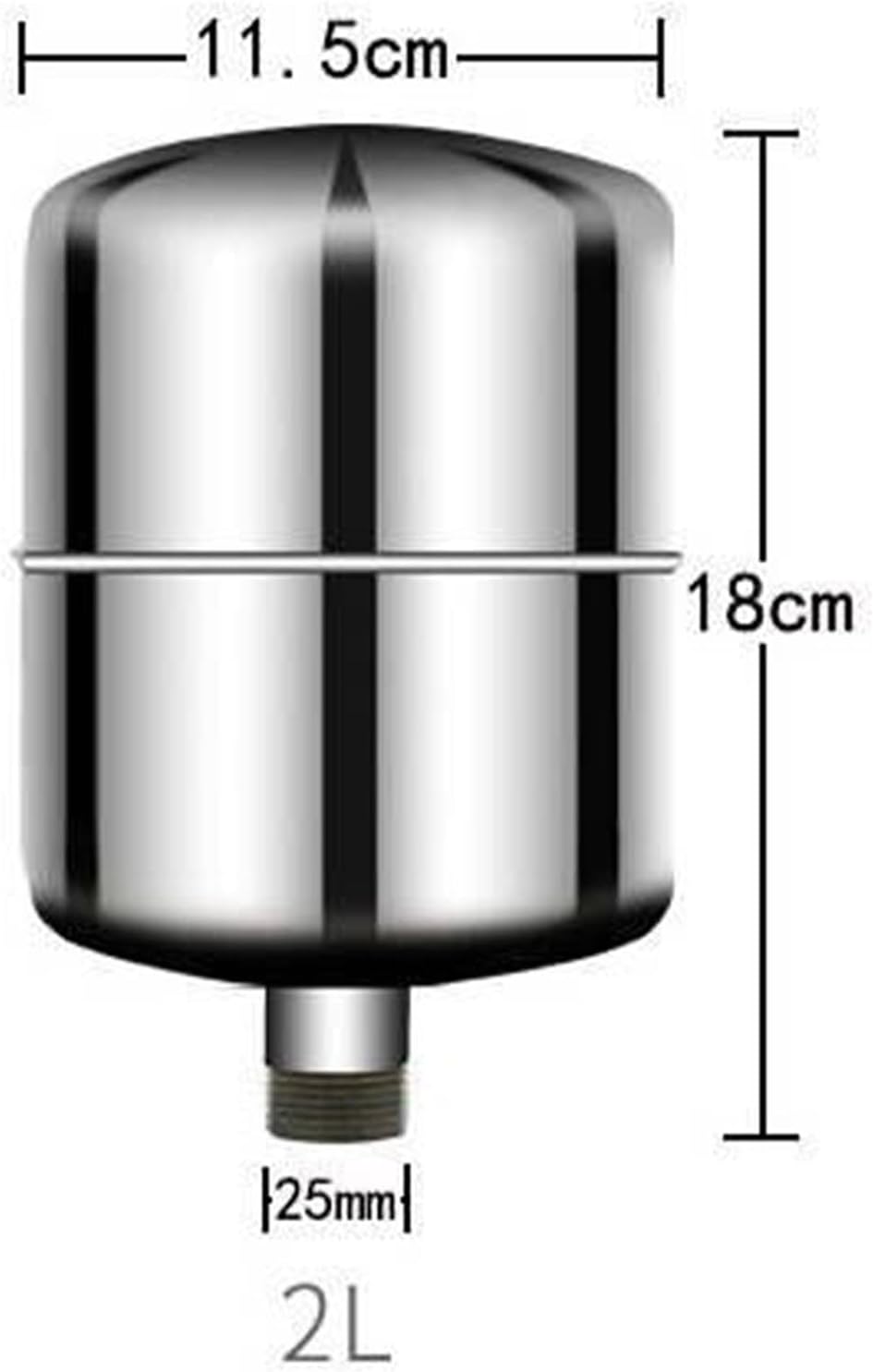 Tank-Pressure.002SS – 2L Stainless Steel Pressure Tank for Water Systems
