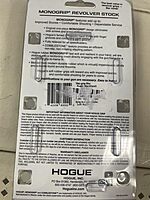 Hogue Rubber Monogrip Revolver Stock with Finger Grooves for Ruger Blackhawk/Single Six, Black - 83000