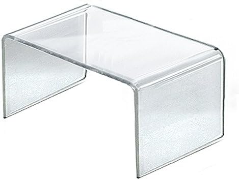 Azar Displays Clear Acrylic Riser Displays (4-Pack)