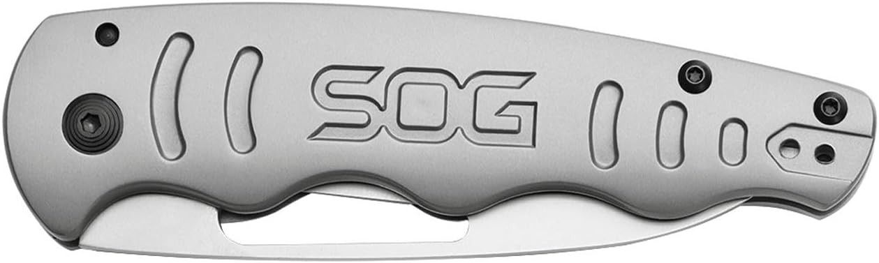 SOG Escape FL Professional Entry-Level Pocket Folding Knife | All-Metal Construction, Frame-Lock, Reversible Pocket Clip