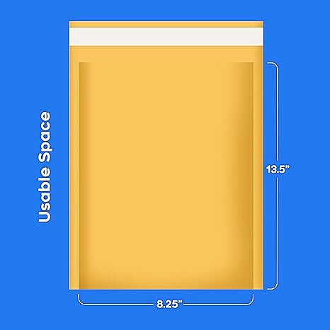 3 - Kraft Bubble Mailer - 100 Padded Self Sealing Envelopes
