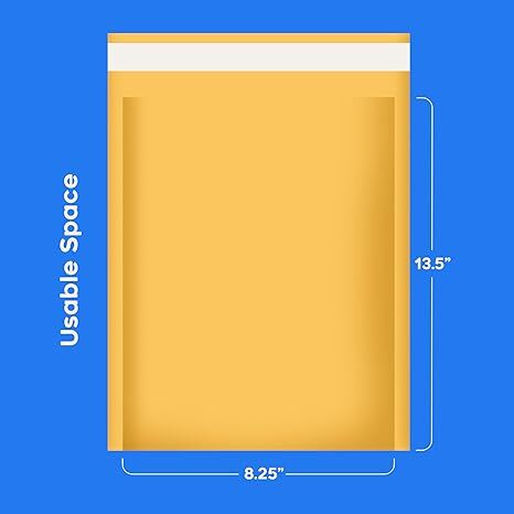 3 - Kraft Bubble Mailer - 100 Padded Self Sealing Envelopes