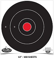BIRCHWOOD CASEY Dirty Bird 12" Bull's-Eye Paper Targets