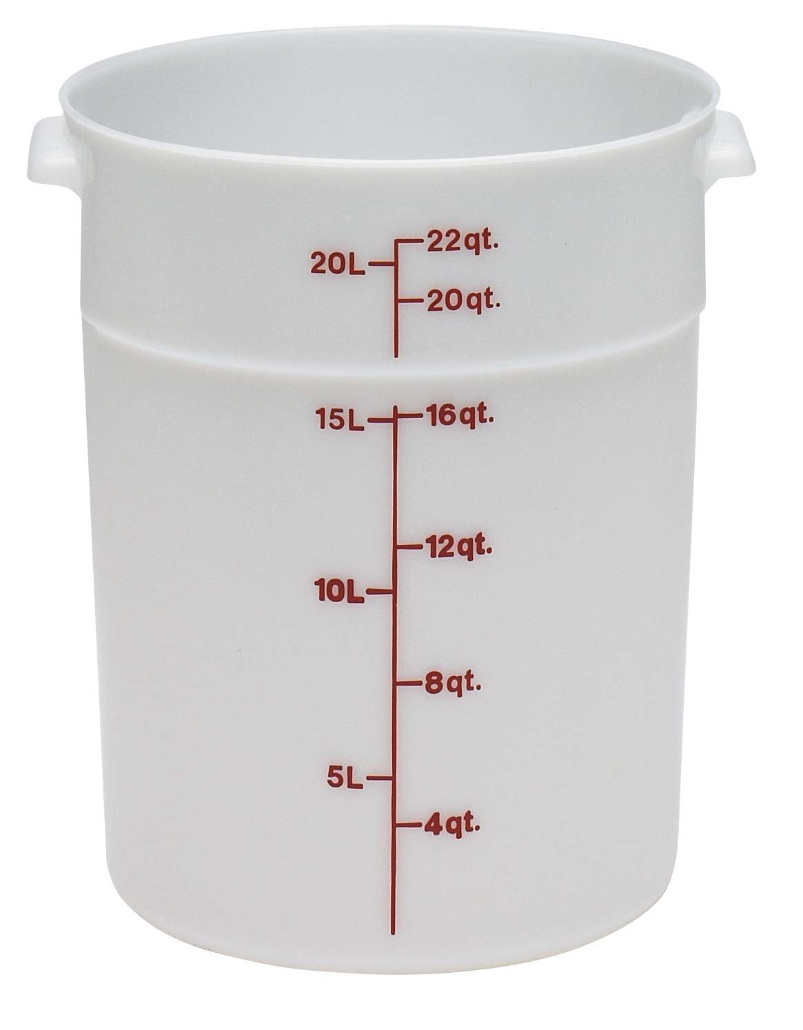 Cambro Food Storage Container, 22 Qt, White