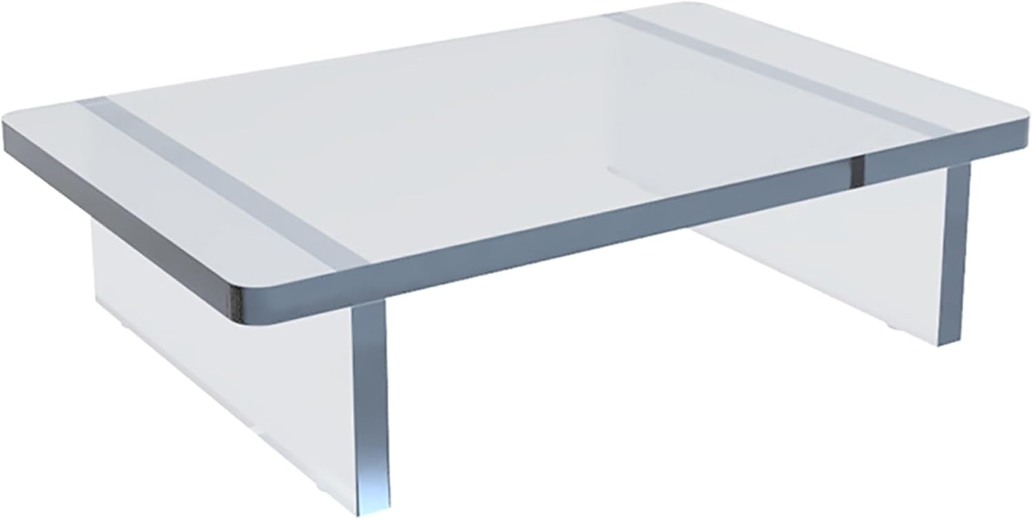 Azar Displays Deluxe Acrylic Monitor Riser Display, Clear