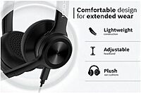 CODi CLARO Wired Stereo Dual Ear Headset w/ AI ENC Microphone - Stereo - USB Type C - Wired - Over-the-Head - A04618