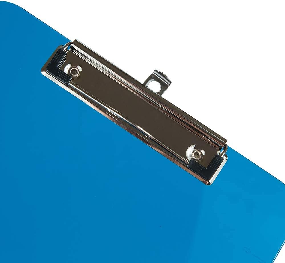 JAM PAPER Plastic Clipboards with Low-Profile Metal Clip - Letter Size