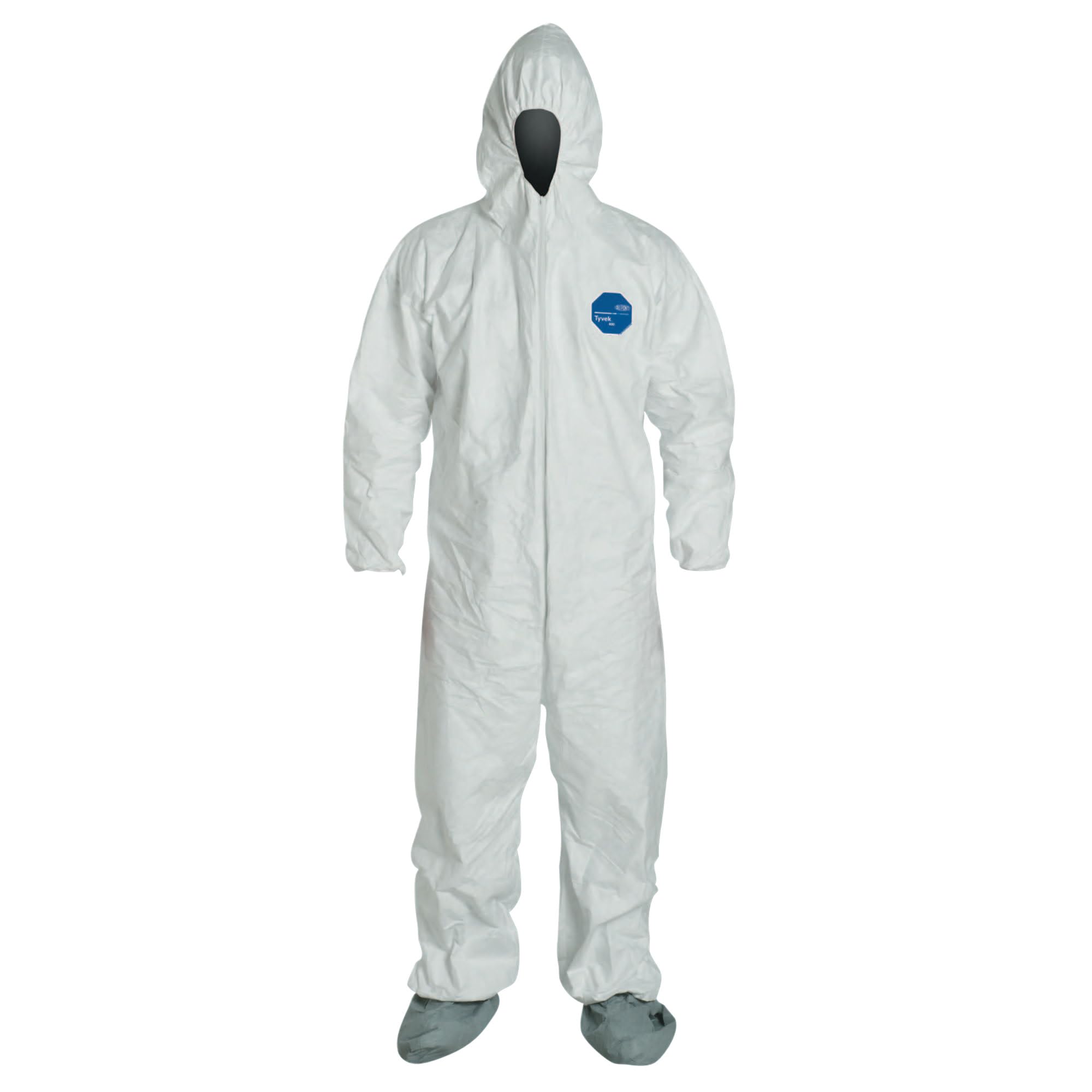 DuPont Tyvek Hooded Coveralls with Boots, White, 3X-Large, 25/Carton