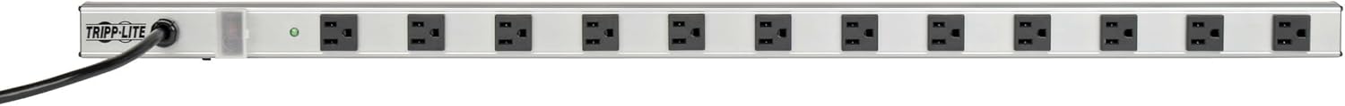 TRIPP LITE Power Strip Surge Protector, Metal Housing, 15 ft Cord